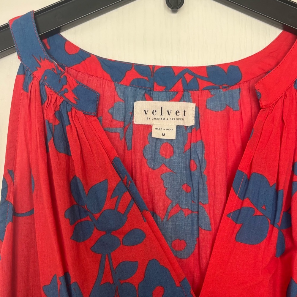 Velvet Floral Dress - image 2